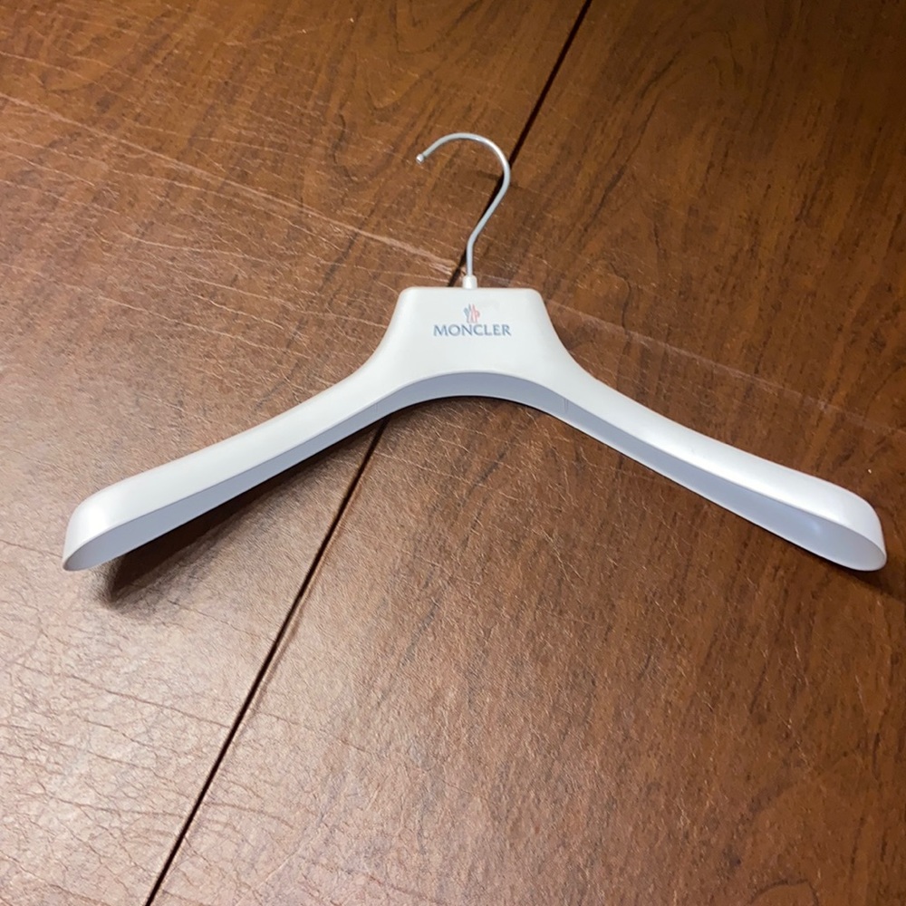 Brand new womens moncler white hanger